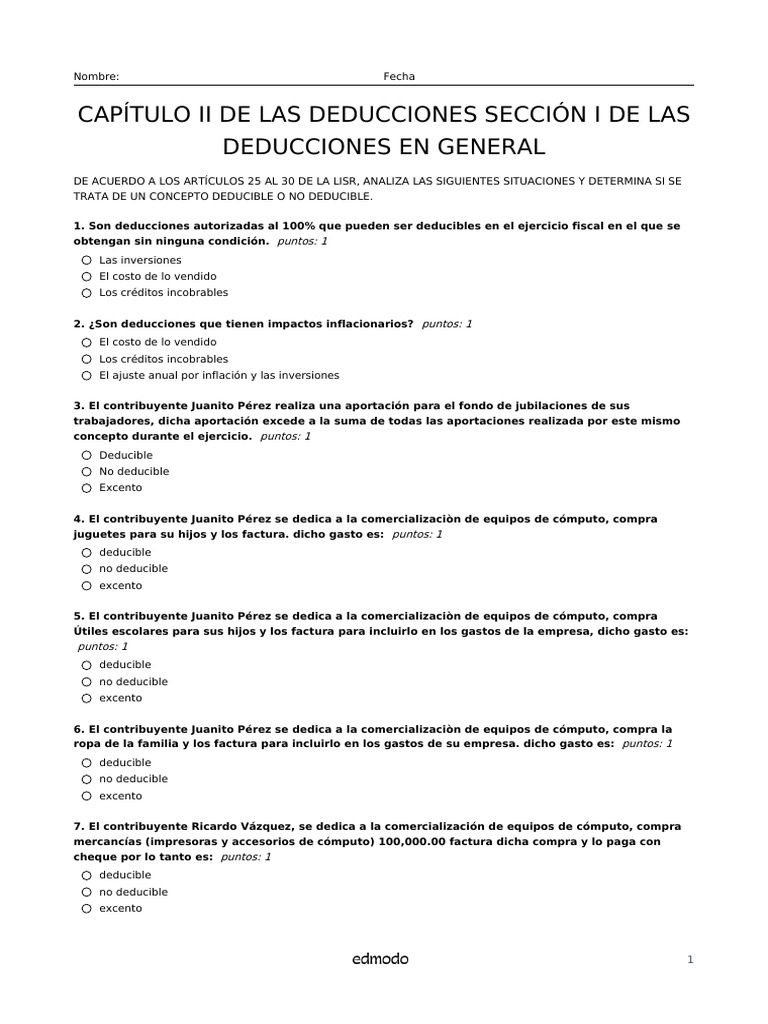 Deducciones Fiscales en Equipos de Cómputo | PDF | Business | Economias
