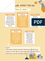 Jadwal Piket Kelas XI MIPA 1