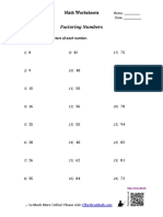 Factoring Numbers