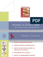 Informe de Avance VIH Sida 2009