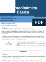 Termodinâmica Básica - AULAS 9 e 10