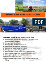 Bahan Persentase Manfaat Pupuk Nano Teknology Awm