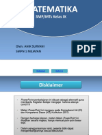 Power Point Matematika Kelas IX Dikonversi
