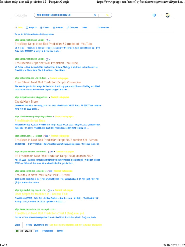 Freebitco Script Next Roll Prediction 6.0 - Pesquisa Google | PDF ...