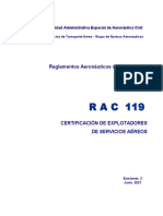 Https - WWW - Aerocivil.gov - Co - Normatividad - RAC - RAC 119 - Certificación de Explotadores de Servicios Aéreos