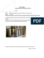 FORM NOTA DINAS Permintaan Pembutan Instalasi Air RO (Reverse Osmosis) Di LT 9