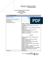 Formato Proyecto Disciplinar Especificaciones 3ro. BGU - ANG TV