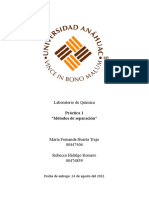 Métodos de separación de una mezcla: sublimación, filtración y evaporación