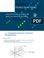 Introducción al dibujo técnico en AutoCAD 2D: comandos básicos y sistemas de coordenadas