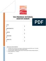 FY 2022 Test Promosi Internal Soal Dan Jawaban Pilihan Ganda - Asisten Kebun Promosi (1700)