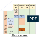 Horario Semanal