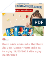 Danh Sach Nhan Mau Thu Banh An Dam Gerber Puffs Dien Ra Tu Ngay 16052022 Den Ngay 22052022