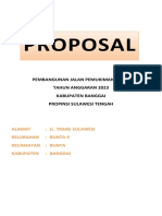 Proposal Jalan Pemukiman Bunta 2