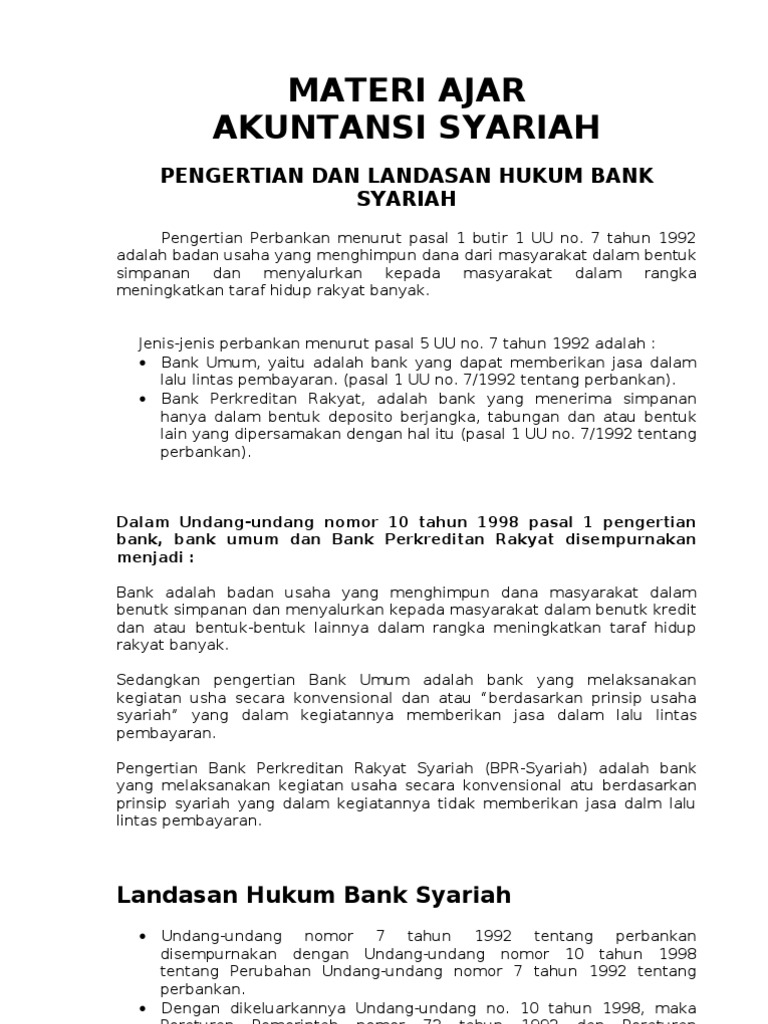 Materi Syariah Xi Is
