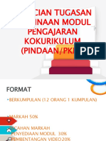 Perincian Tugasan Pembinaan Modul Pengajaran Kokurikulum (Pindaan/Pkpp)