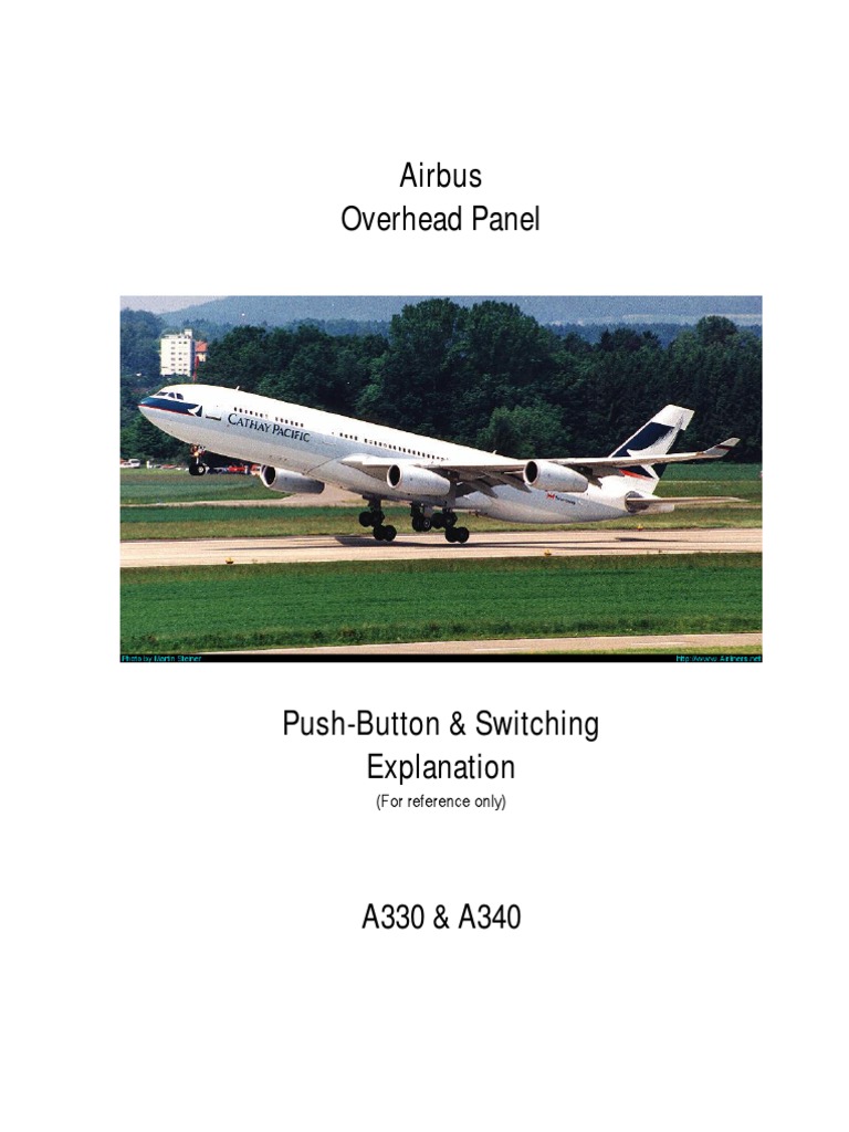 Airbus A330/A340 Overhead Panel Guide | PDF