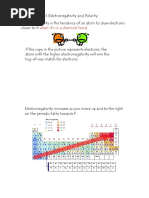 General Chemistry I Handout 9.1 Electronegativity Differences and Polarity