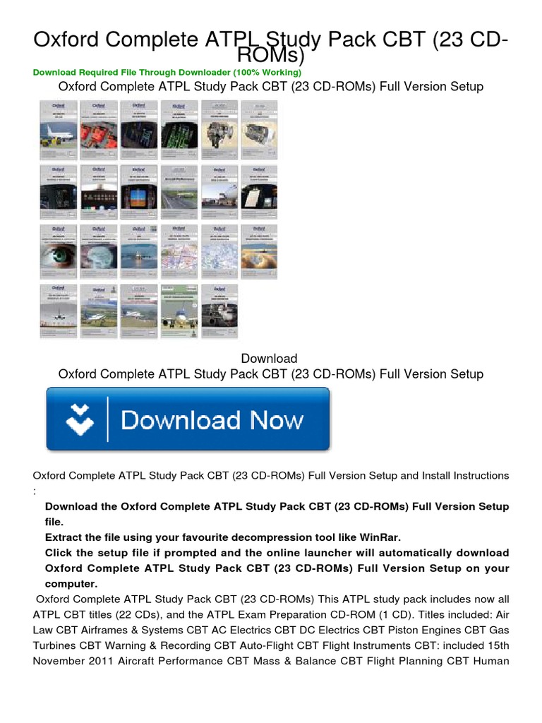 Oxford ATPL Study Pack CBT Download | PDF