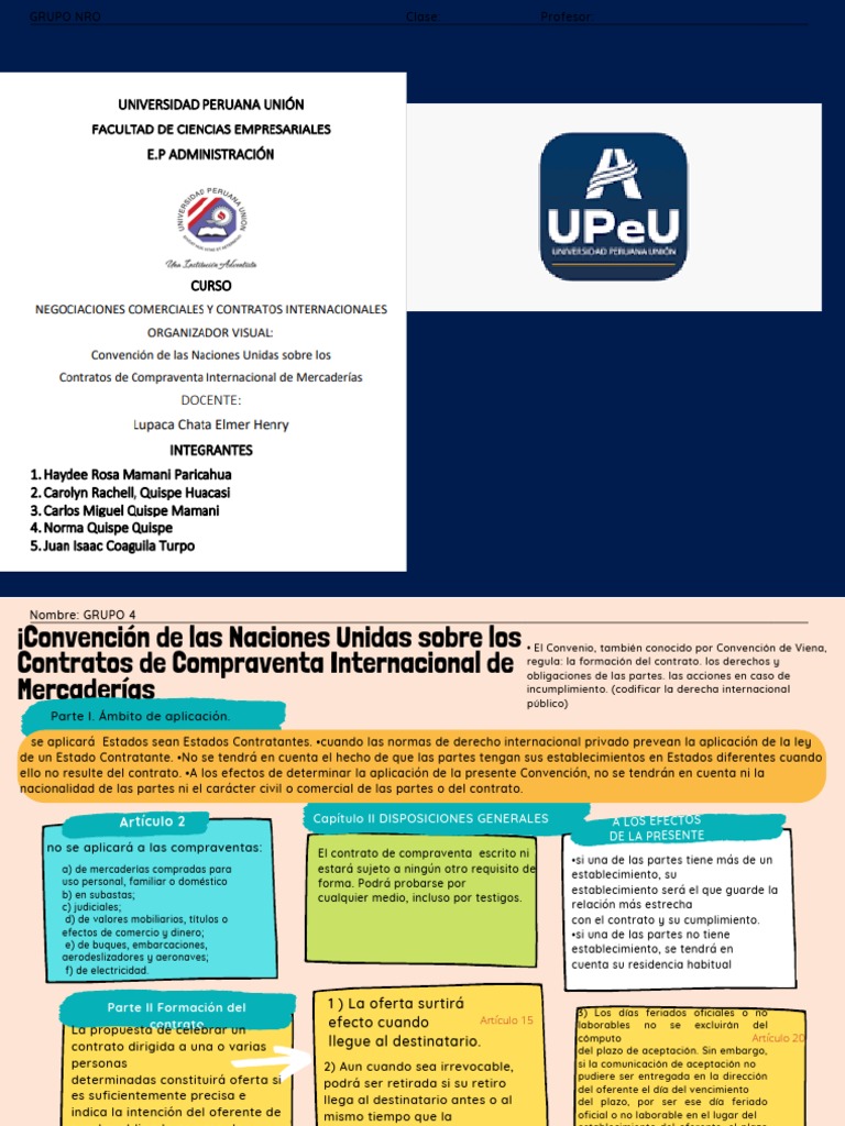 ¡Convención de Las Naciones Unidas Sobre Los Contratos de Compraventa