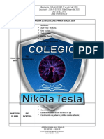 CRONOGRAMA DE EVALUACIONES PRIMER PERIODO Paula