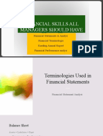 Terminalogies Used in Financial Statements and Insights From Annual Reports