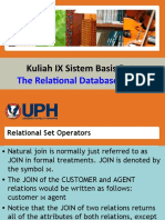 Kuliah IXb Relational Algebra Sistem Basis Data 2021