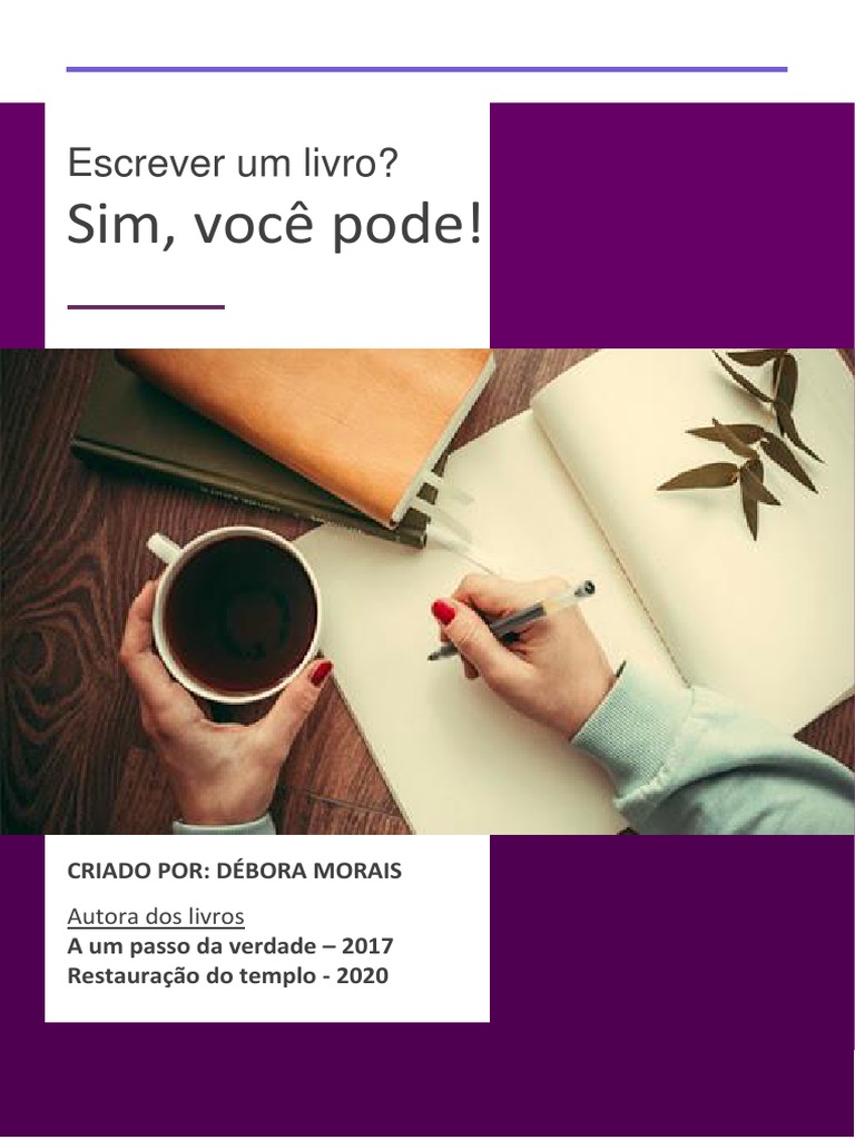 Ebook Escrever Um Livro? Sim, Você Pode! PDF Amor Fé
