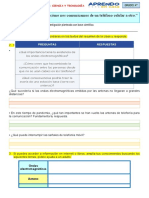 4° Ficha de Trabajo Ciencia y Tecnología 28 de Setiembre