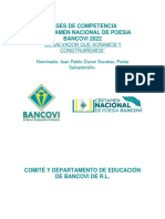 Bases Del III Certamen Nacional de Poesia BANCOVI 2022