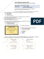 Eval. El Acento y Clases de Palabras 6º 2022