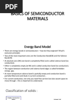 Basics of Semiconductor Materials - With Notes