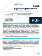 Efectos de La Violencia en La Salud Mental de Estudiantes de Enfermería