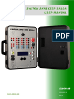 User Manual for Switch Analyzer SA10A