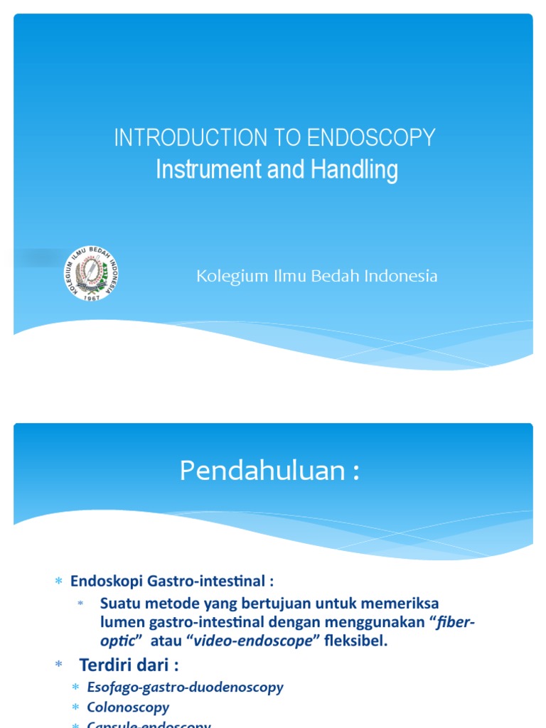 Panduan Instrumen Endoskopi dan Kolonoskopi | PDF