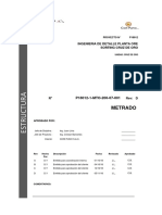 Ingeniería detalle planta ore sorting Cruz de Oro