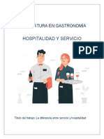 La Diferencia Entre Servicio y Hospitalidad