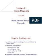 Protein Modeling: Protein Structure Prediction Other Topics