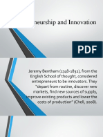 Entrepreneurship and Innovation