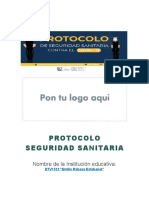 Protocolo de Seguridad Sanitaria Escuelas Hecho