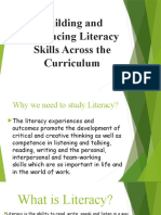 Building and Enhancing Literacy Skills Across The Curriculum