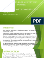 ChE 220 Mod 6 Flow of Compressible Fluid