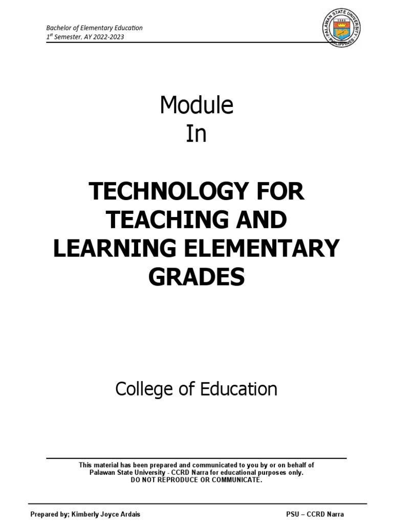 SC-TTL Module 1 | PDF | Internet | Educational Technology