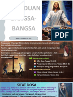 Kerinduan Bangsa-Bangsa: Lesson 12 For March 20, 2021