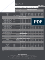 Technical Data Sheet Nonwoven Polyester (Pet) : Pt. Hilon Indonesia