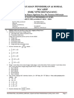 Ujian Sekolah MTK Xii Semua Jurusan