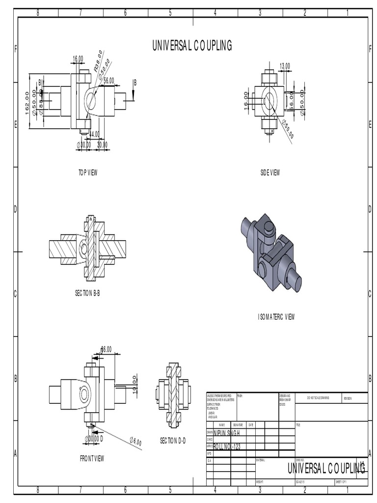 UNIVERSAL COUPLING Sheet1 PDF