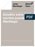 Estudios Sobre Los Escritos Juveniles de Mariátegui - Alberto Flores Galindo, Javier Mariátegui, Alberto Tauro
