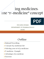 Selecting medicines: The P-medicine concept