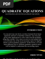 Quadratic Equations D1