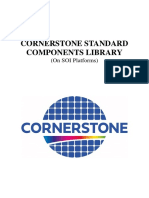 CORNERSTONE SOI Standard Components Library - Feb 2022